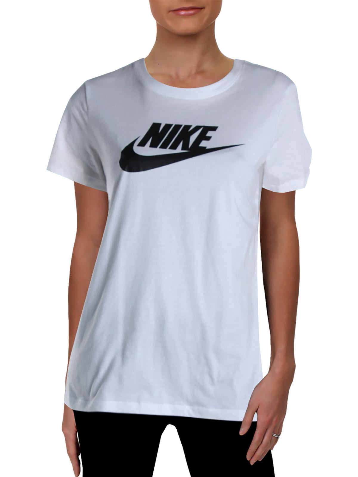 Nike Womens Logo Fitness T-Shirt White M - Walmart.com