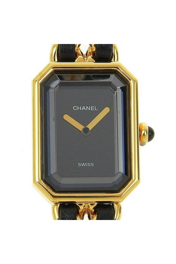 Pre-Owned Chanel CHANEL Premiere S Watch H0001 Gold-plated x Leather Quartz Analog... (Good)