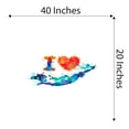 thumbnail image 4 of Boys I love Swimming Cute Sports Wall Decal Decoration Swimmer Underwater Sports Vinyl Wall decal Lasts Years and Easily Removable - Size: 40 In(W) x 20 In(H), 4 of 5