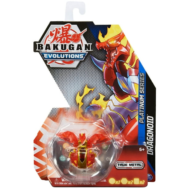 Juguete Bakugan Evolutions Dragonoid Red con 2 BakuCores de más de 6 años
