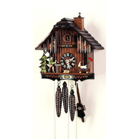 Cuckoo Clock Black Forest House, Goat, Chimney Sweep  3.0306.10.C