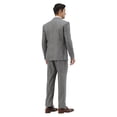 thumbnail image 4 of Mens Tweed 3 Piece Suit Set Hybrid Fit Notch Lapel Jacket Vest and Dress Pants, 4 of 4