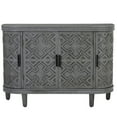 thumbnail image 4 of Accent Storage Cabinet Sideboard Wooden Cabinet with Antique Pattern Doors for Hallway, Entryway, Living Room, Bedroom 18AAE, 4 of 9
