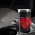 thumbnail image 5 of Rose 20oz Coffee Stainless Steel Mobile Tumblers, Vacuum Insulated Mug with Lid, Spill-Proof Travel Cup for Hot & Cold Drinks, for Coffee, Wine, Cocktails, Christmas, Spring, 5 of 6