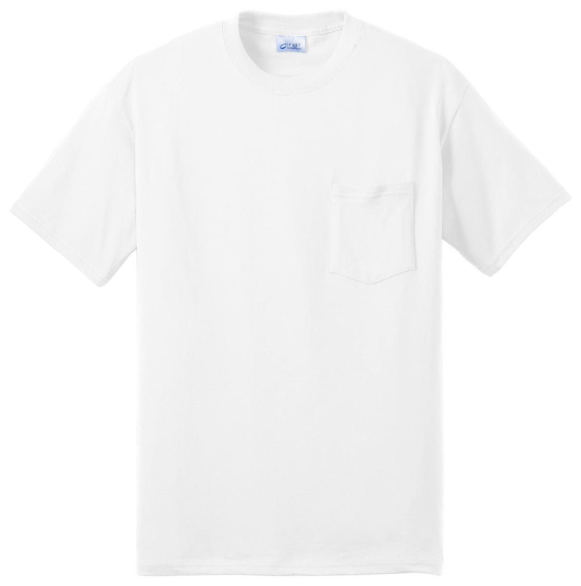 Port & Company Mens Durable Stylish Pocket T-Shirt_Charcoal_Small