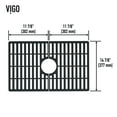 thumbnail image 6 of VIGO 23.75 in. x 14.875 in. Silicone Bottom Grid for 27 in. Single Bowl Kitchen Sink in Matte Black, 6 of 6