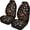 Dark Insect Flowers, variant on XYZCANDO Car Seat Covers Dragonfly Flowers 2 Pack Front Seat Cover Protector Truck SUV Van Soft Anti-Slip Car Interior Decor