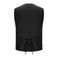 thumbnail image 5 of Fancifize Boy's Formal Suit Vest Solid Dress Waistcoat Vest for Kids Toddler Boys Button up Dress Vest with Pockets, 5 of 7