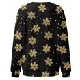 thumbnail image 5 of Bmisegm T-Shirt à Manches Longues Col Rond pour Femmes, Imprimé, Noir L, 5 of 5
