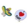 thumbnail image 2 of 2 Pieces Alloy Golf Ball Marker Hat Clip Magnetic Cap Clip, 2 of 6
