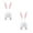 A/2PCS, variant on KCEHTA Bunny Butt Wreath Attachment DIY Easter Bunny Butt Ears Wreath Kit Home Door Wall Decorations
