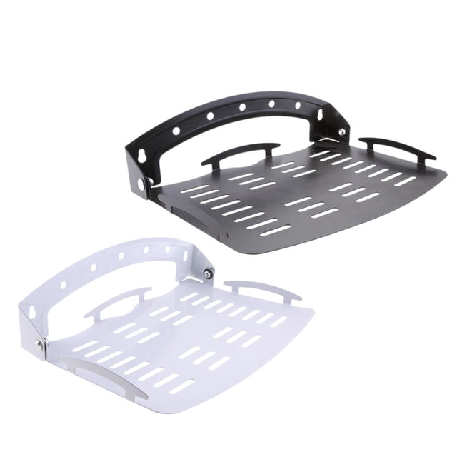 Soporte de soporte para DVD 2 Pieces en Pared Montaje Abajo Bajo TV Soporte de Componentes Shelf DVD Magideal Soporte de soporte para DVD