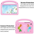 thumbnail image 6 of Dteck Case for Samsung Galaxy Tab A9 8.7" SM-X110/X115, Lightweight EVA Shockproof Handle Kids Case with Kickstand Cute DIY Accessories,Pink (Cartoon Letters), 6 of 6