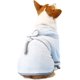 thumbnail image 1 of Zhuge Albornoz para perros, toalla de baño con capucha absorbente de microfibra de secado rápido, color blanco para cachorros, perros pequeños, medianos y grandes, gatos (L, cian claro), 1 of 5