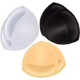 thumbnail image 1 of Juego de 3 pares de almohadillas grandes para sujetador, bikinis, sujetador deportivo extraíble, forma triangular, 3 colores., JM MX-0137132FYD, 1 of 4