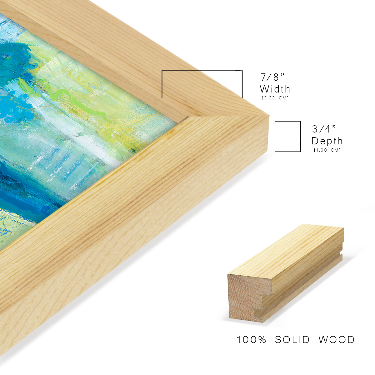 Literal Imaginings -Framed Print w/glass-Natural Wood