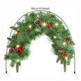 thumbnail image 3 of Ljxge 35 Inch Christmas Mailbox Decor With Wintry Berries Greenery Branches And 20 Led Battery Operated Lights For Outdoor Indoor Holiday House Decoration, 3 of 9