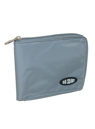 Big Skinny World Bi-Fold Slim Wallet – Holds 35 Cards, Zippered Coin Pocket, Ultra-Thin Nylon Design