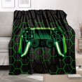 thumbnail image 2 of LHSHID Bedding Gaming Throw Blanket Super Soft Fleece Gamer Gift for Couch Sofa for for Kids Boys Teens Video Game 50x60in, 2 of 5