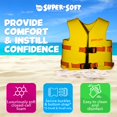 thumbnail image 3 of TRC Recreation Chaleco salvavidas pequeño supersuave para niños, aprobado por USCG, chaleco de natación de espuma recubierta de vinilo para niños, piscina y equipo de playa, color amarillo, 3 of 7
