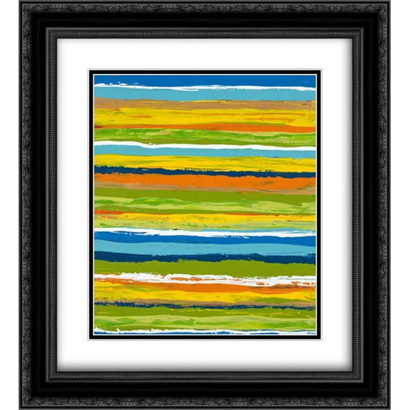 Miami Heat 2 2x Matted 20x22 Black Ornate Framed Art Print by Dascher, Dennis