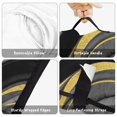 thumbnail image 6 of Black and Gold Marble Pattern Teens Toddler Nap Mat with Pillow, Sleeping Mat Bag for Preschool Daycare 60"x20", 6 of 6
