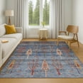 thumbnail image 7 of Addison Rugs Mayfield Premium Machine Washable Transitional Floral Blue Rectangle Rug, 2'6" x 3'10", 7 of 7