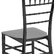 Flash Furniture Hercules Series Adult Size Resin Stacking Chiavari Chair, Black
