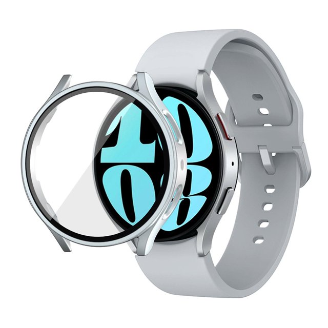 Case For Samsung Galaxy Watch 6 Screen Protector 40mm/ 44mm, 2pcs Hard Pc Cases Protective Screen Full Cover Bumper For Galaxy Watch 6
