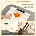 thumbnail image 4 of Warming Mat for Food, 5-Temp Electric Tray with Child Lock & Auto Shut-Off, Foldable Silicone Warmer for Baby Bottles, Baking, Travel, Buffets (15.7x23.6 Inch), 4 of 8