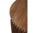 thumbnail image 5 of Martin Svensson Home Fenwick Round Slatted Solid Wood End Table in Dark Wood, 5 of 7