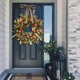 thumbnail image 5 of Autumn Door Wreath, Artificial Pomegranate Wreath for Front Door &Outdoor, Harvest Wreath for Thanksgiving, Spring& Garden,Halloween Home Party Decorations,17.7in, 5 of 7