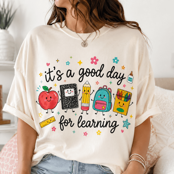 Back To School Shirt, It’s A Good Day For Learning Teacher Shirt, Cute Classroom Supplies Tee, First Day Of School Teacher Gift
