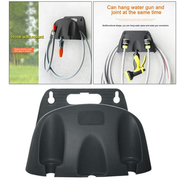 Prettyia Wall Mounted Hose Bracket Garden Hose Hanger Pipe Reel