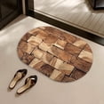 thumbnail image 5 of Bcylexb Bath Mats for Bathroom, 16"x 24" Soft Absorbent Diatomaceous Floor Mat Fake Wood Grain Rugs for Bedroom Kitchen Sink Shower, 5 of 6