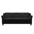 thumbnail image 3 of LifeStyle Solutions Canapé Hartford avec Revêtement en Microfibre Noir, Noir, 3 of 5