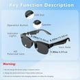 thumbnail image 2 of Smart Glasses,Wireless Headphone Smart Glasses for Listening To Music & Calling,Bluetooth-Compatible Creative Sports Smart Glasses,Men's Tech Gadgets 2025, 2 of 9