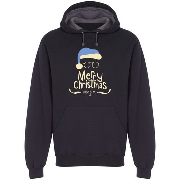 Merry Christmas Blue Hoodie Men's -Image by Shutterstock