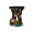 thumbnail image 3 of Solar Elk Statue Stump Plant Stand, 3 of 4
