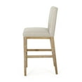 thumbnail image 5 of Kiara Contemporary Fabric Upholstered 31 Inch Barstools, Set of 2, Wheat and Weathered Natural, 5 of 8