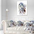 thumbnail image 3 of Designart Blue Marine Seal Watercolor - Contemporary Animal Throw Pillow - 12x20, 3 of 5