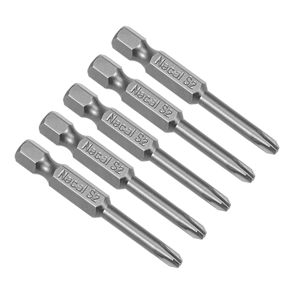 5Pcs 1/4Inch Hex Shank 50mm Length Phillips 4PH2 Screw Driver