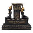 thumbnail image 3 of Ebros Bougeoir Pilier Noir et Or Assis Isis et Osiris, 3 of 7