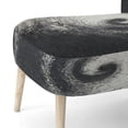 thumbnail image 5 of Designart "Black White Spiral Pattern" Upholstered Modern & Contemporary Accent Chair and Abstract Arm Chair - Multiple Color & Pattern, 5 of 7