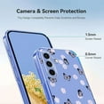 thumbnail image 3 of Compatible with Samsung Galaxy S25 Case Clear with Flower Design, Cute Soft Silicone TPU Floral Aesthetic Women Girls Transparent Protective Shockproof Anti-Scratch Anti-Yellow Phone Cover, C, 3 of 9