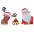 thumbnail image 2 of PULLIMORE 1 Set Christmas Themed Car Magnetic Stickers Santa Claus Reflective Decals Xmas Decorations Soft Glue Refrigerator Sticker, 2 of 7