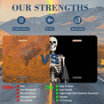 thumbnail image 7 of 1 Pcs 2D Flat License Plate Covers & Frames, Skeleton Making For Decorative Front, Waterproof For Decoration Aluminum License Plate Covers & Frames Cover For Men Women, 12" X 6", 7 of 7