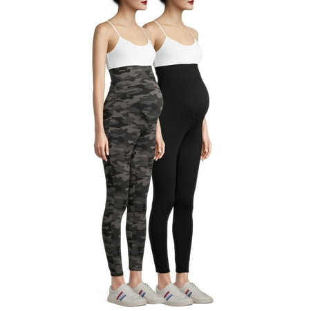 

Time and Tru Maternity Leggings with Full Panel 2-Pack