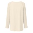 thumbnail image 5 of Pompotops Femmes Décontracté Vent Tribal Imprimé Manches Longues Col Rond Chandail Blouse T-shirt Hauts, 5 of 5