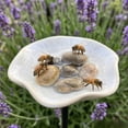 thumbnail image 6 of Handcrafted Ceramic Mini Pollinator Water Station, Colorful Floral Bee Feeder Butterfly Bath, Small Garden Stake Yard Outdoor Decor, 6 of 6